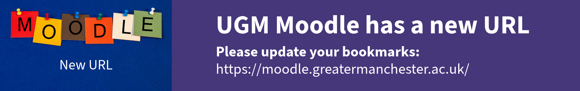 UGM Moodle - New URL Notification