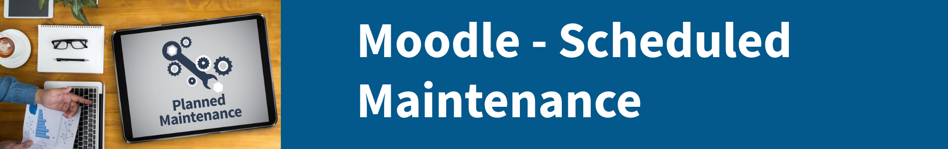 Moodle Scheduled Maintenance banner