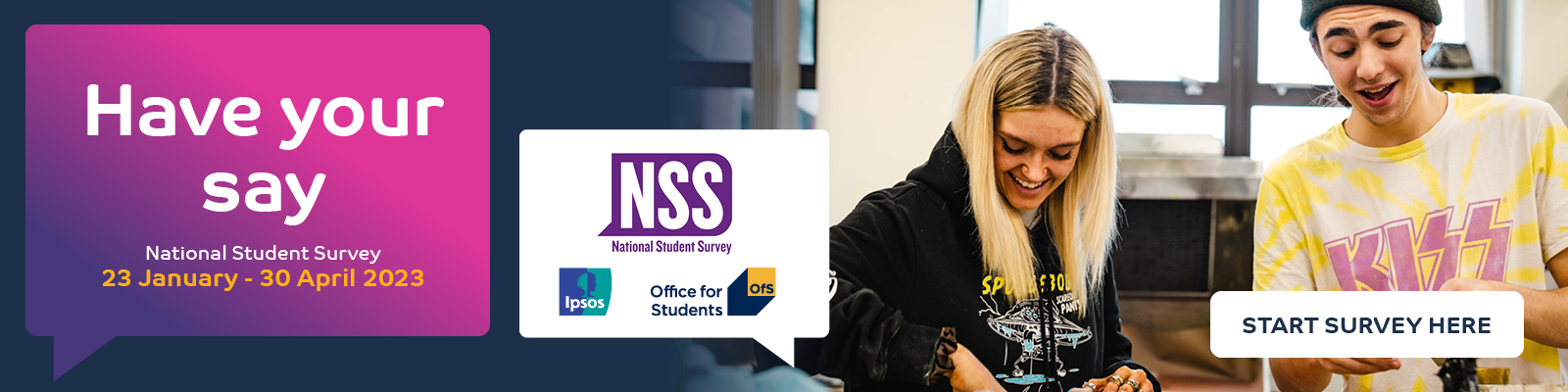 Click here to fill in your NSS survey